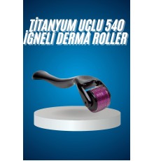 Titanyum Uçlu Derma Roller 540 İğneli 1 mm Gözenek Azaltıcı Akne İzlerine Uygun