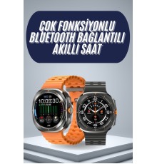 2025 Model Gelişmiş Özellikli Nabız Sensörlü Spor Takibi Yapabilen Titreşimli Saat