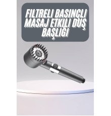 Yüksek Performanslı Masaj Etkili Su Tasarruflu Duş Başlığı Krom Kaplama Uzun Ömürlü