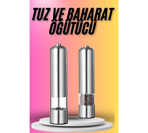 Tuz Baharat Öğütücü Otomatik Baharat Değirmeni Uzun Ömürlü Pratik