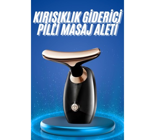 Kırışıklık Giderici Yüz Masaj Aleti Pilli Cilt Bakım Cilt Sıkılaştırma Derinlemesine Temizler