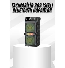 Çift Çıkışlı Güçlü Bataryalı Kablosuz Yüksek Ses Kaliteli Bluetooth Hoparlör