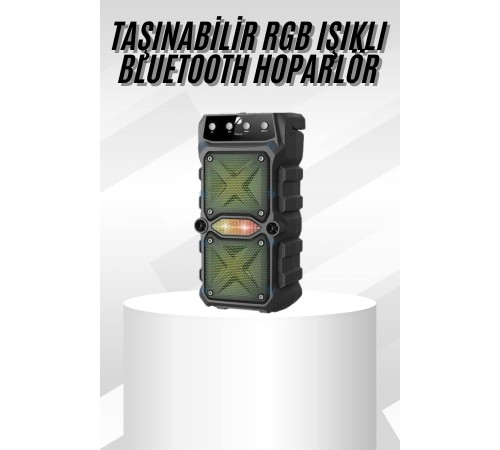Çift Çıkışlı Güçlü Bataryalı Kablosuz Yüksek Ses Kaliteli Bluetooth Hoparlör