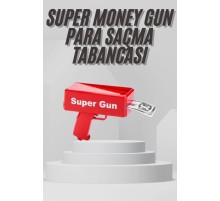 Para Dolar Saçma Para Atma Tabancası Otomatik Kırmızı Oyuncak