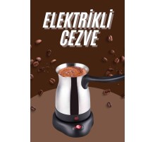 Çelik Kahve Makinesi Cezve 800 Watt Paslanmaz Çelik Türk Kahvesi Makinesi