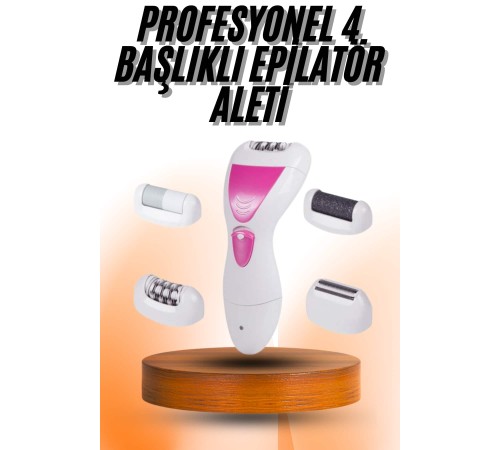 4 Başlıklı Bakım Cihazı Epilatör Tüy Alma Makinesi Topuk Törpüsü