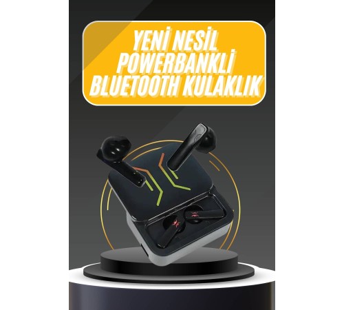 Powerbank Bluetooth Kulaklık  Kulaklığı Yüksek Ses Kaliteli