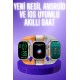 Akıllı Saat Çok Fonksiyonlu Unısex Sosyal Medya Girişli Bluetooth Bağlantılı