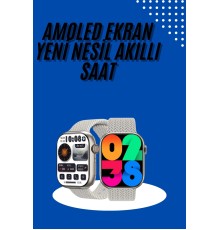 Akıllı Kol Saat Amoled Ekran Android ve İOS Uyumlu Arama Konuşma