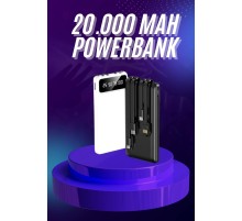 Powerbank 20.000 MAH Hızlı Şarj Özellikli Taşınabilir USB Girişli