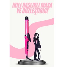 Saç Düzleştirici Şekillendirici Saç Maşası İkili Şekillendirici Isı Ayarlı