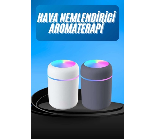 Humidifier LED Işıklı Mini Ortam Oda Kokusu Aromaterapi Buhardanlık