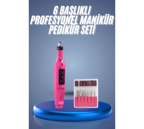 Profesyonel Manikür Pedikür Seti Törpü Makinesi Protez Tırnak Çıkarma