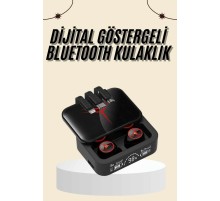Kablosuz Şarj Göstergeli Powerbank Özellikli Bluetooth Kulaklık Çağrı Cevaplayabilen