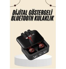Kablosuz Şarj Göstergeli Powerbank Özellikli Bluetooth Kulaklık Çağrı Cevaplayabilen