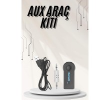 Yeni Nesil Bluetooth Aux Araç Kiti Siyah TV Tablet Telefon Araç Araba