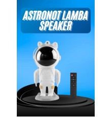 Gece Lambası Astronot Bluetooth Hoparlörlü Galaksi Işık Projektörü