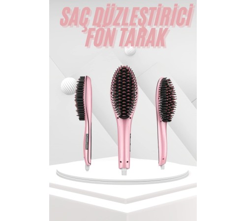 Saç Fırça Akıllı LCD Ekran Pratik Saç Düzleştirici Tarak Pratik Taşınabilir