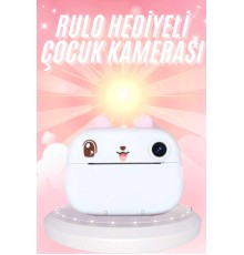 Çocuklara Özel Şirin Tasarımlı Mini Fotoğraf Yazıcısı 3 Adet Rulo Hediyeli