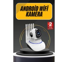 Akıllı Gece Görüşlü Sensörlü Wifi Kamera Telefondan Takip Edilebilir