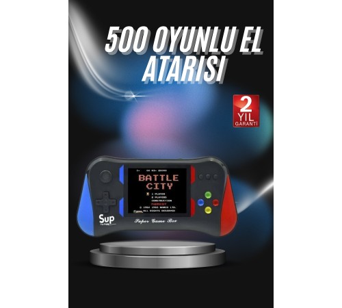 3.5 İnç 500'ü 1 Arada Klasik Oyun Konsolu Nostalji Oyunlu Atari