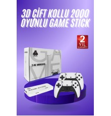 3D 4K HD 2.4G Game Stick 4K Ultra Hd Oyun Konsolu Çift Kollu