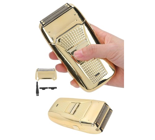 Sakal Kesme Tıraş Makinesi Paslanmaz Çelik Gold Şarjlı