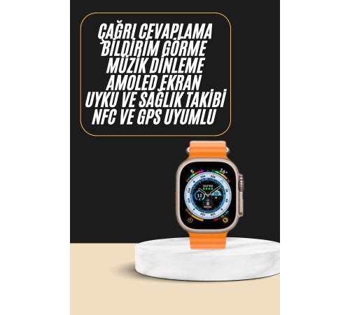 Akıllı Saat Amoled Ekran Bluetooth Bağlantılı Özel Tasarım Unısex