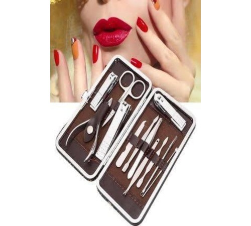 Tırnak Bakım Seti Tırnak Düzeltme Batık 12 Parça Çanta Tipi Manikür Pedikür