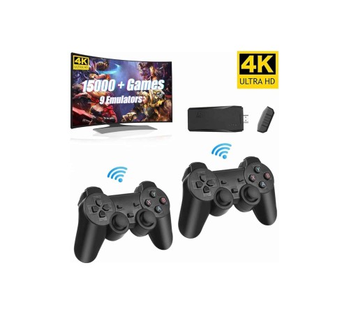 Retro Game Stick Çift Kol Kablosuz Atari Oyun Konsolu 2.4g Uyumlu