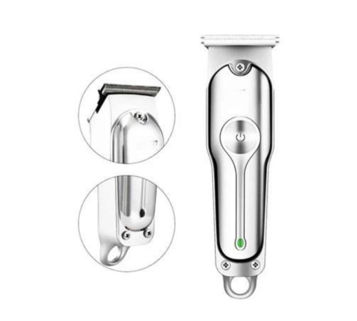 Paslanmaz Çelik Bıçaklı Kablosuz Şarjlı Dijital Göstergeli Tıraş Makinesi