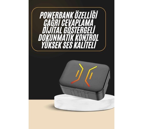 Powerbank Bluetooth Kulaklık  Kulaklığı Yüksek Ses Kaliteli