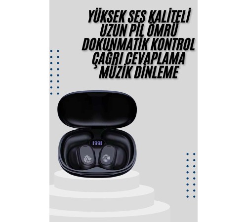 Kablosuz Küpeli Kulaklık Aktif Gürültü Önleyici Dokunmatik Kontrol