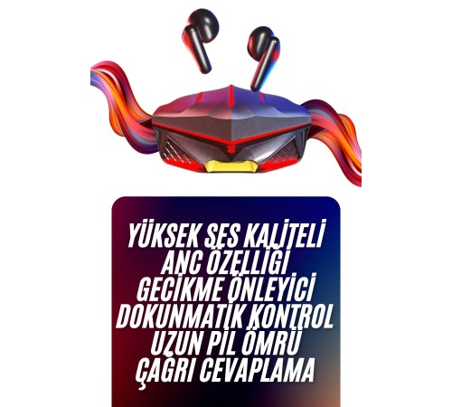 Bluetooth Kulaklık HD Ses Kaliteli Işıklı Metal Kasa Ios Android Uyumlu Mikrofonlu