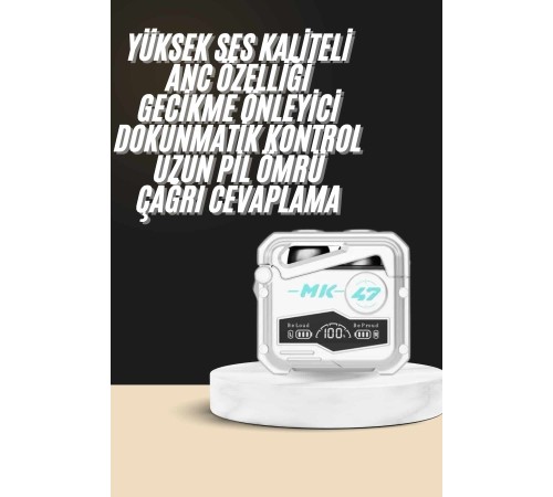 Kulaklığı Yeni Mekanik Kablosuz Kulaklık İos Android Uyumlu