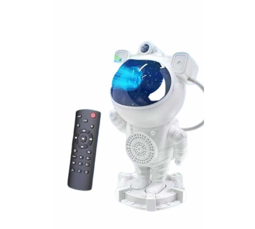Gece Lambası Astronot Bluetooth Hoparlörlü Galaksi Işık Projektörü