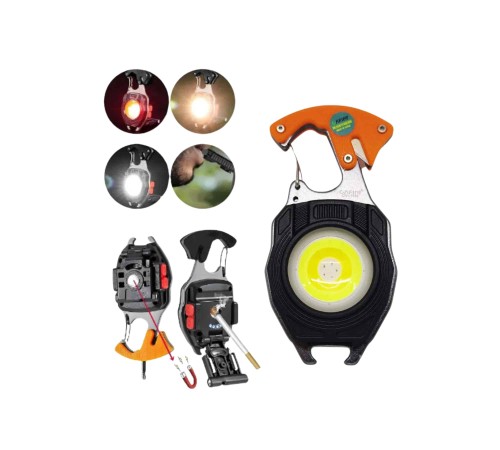 El Feneri LED Anahtarlık Çok Fonksiyonlu Mini Çakmak Özellikli