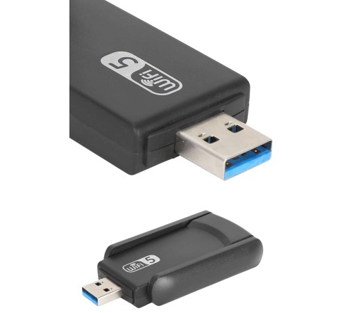Wifi Adaptörü Bt5.0 Wifi 2'si Bir Arada Çift Bantlı Çift Anten