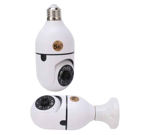Wifi Güvenlik Kamerası 360 Derece Dönebilen Harekete Duyarlı Gece Görüşlü Ampul