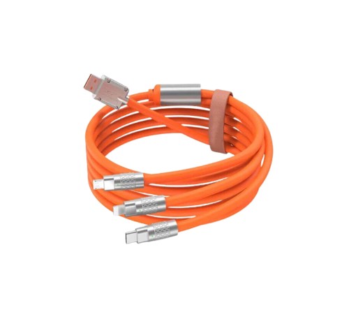 Çoklu Şarj Kablosu USB Type-C İOS Uyumlu 120W Hızlı Şarj Kablosu Çoklu Şarj Kablosu USB Type-C İOS Uyumlu 120W Hızlı Şarj Kablosu
