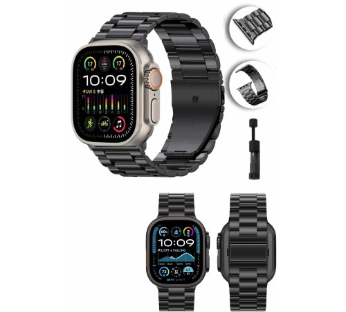 Akıllı Saat Arama Konuşma GPS ve NFC Özelliği 3 Kordonlu Amoled Ekran