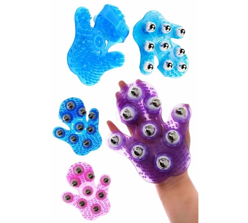 Masaj Aleti El Şeklinde Omuz Bacak Bilyeli Masaj Eldiveni El Şekilli