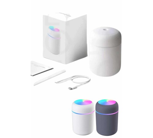 Humidifier LED Işıklı Mini Ortam Oda Kokusu Aromaterapi Buhardanlık