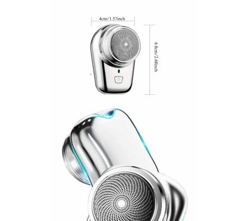Elektrikli Mini Tıraş Makinesi,Taşınabilir USB Şarjlı Kablosuz Tıraş Makinesi