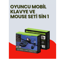 5in1 BT5.3 Mobil Oyun Kiti Klavye Mouse Dönüştürücü Seti