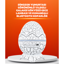 Dinozor Yumurtası Tasarımlı Projektörlü Gece Lambası