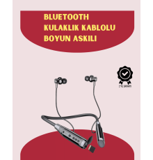 120 Saat Pil Ömrüyle Boyun Askılı Bluetooth Kulaklık – Spor ve Günlük Kullanım İçin