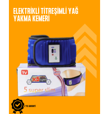 Titreşimli Masaj ve Zayıflama Kemeri – 5 Motor, 20 Mıknatıs, Ayarlanabilir Hız