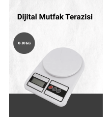 Hassas Ölçüm İçin Dijital Mutfak Tartısı – 10 Kg Kapasiteli