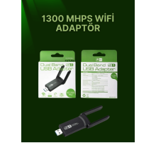 USB 3.0 Wireless Adaptör – 2.4GHz & 5GHz Destekli
